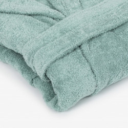 Albornoz capucha verde tiffany 450gr Unisex