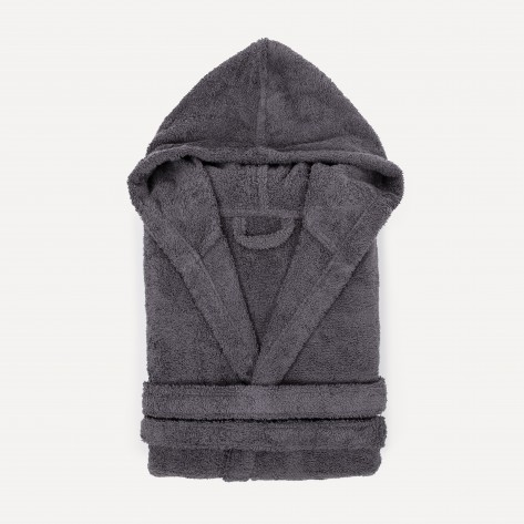 Albornoz capucha marengo 450gr Unisex