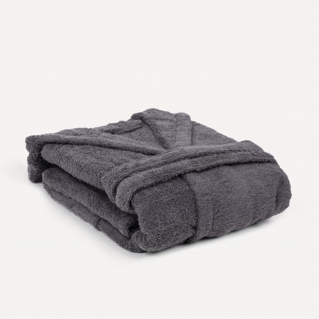 Albornoz capucha marengo 450gr Unisex