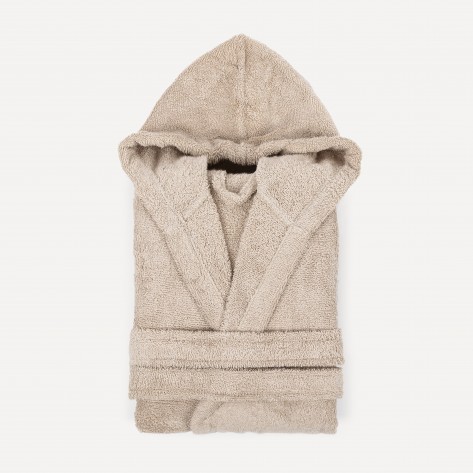 Albornoz liso arena 450gr Niños