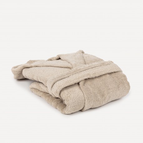 Albornoz liso arena 450gr Niños