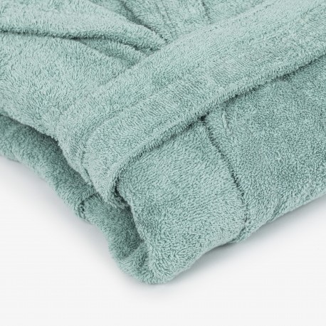 Albornoz liso verde tiffany 450gr Niños