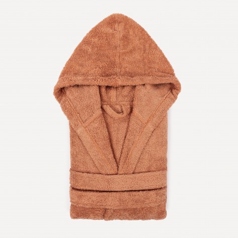 Albornoz liso mandarina 450gr Niños