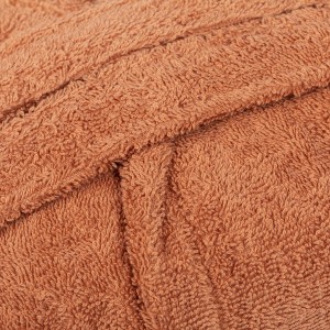 Albornoz liso mandarina 450gr Niños 2