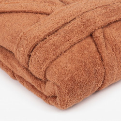 Albornoz liso mandarina 450gr Niños