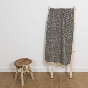 Plaid algodón Maxina negro