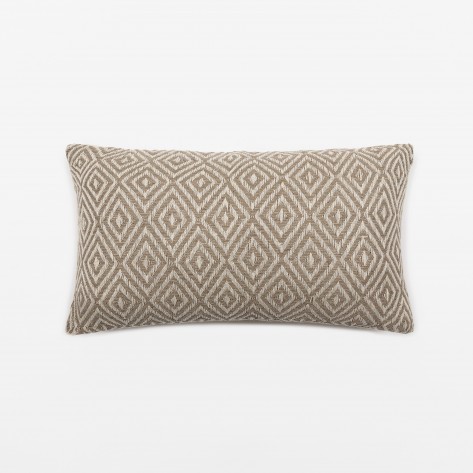 Cojín rectangular algodón 30x50 Andres natural - funda + relleno