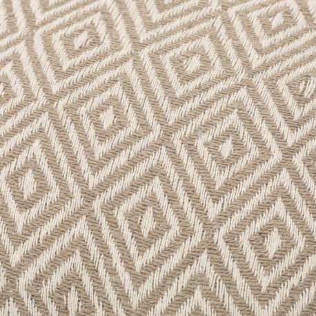 Cojín rectangular algodón 30x50 Andres natural - funda + relleno