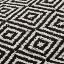 Cojín rectangular algodón 30x50 Andres negro - funda + relleno