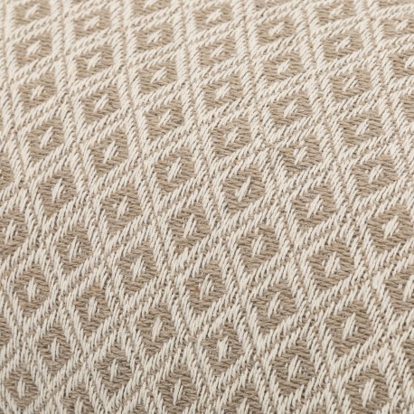 Cojín rectangular algodón 30x50 Rombito natural - funda + relleno