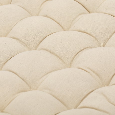 Cojín de silla algodón Corno natural 60x60 - funda + relleno