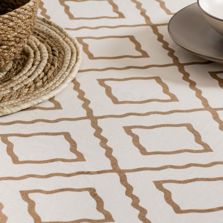 Mantel algodón Ascepio arena