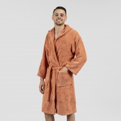 Albornoz capucha mandarina 450gr Unisex