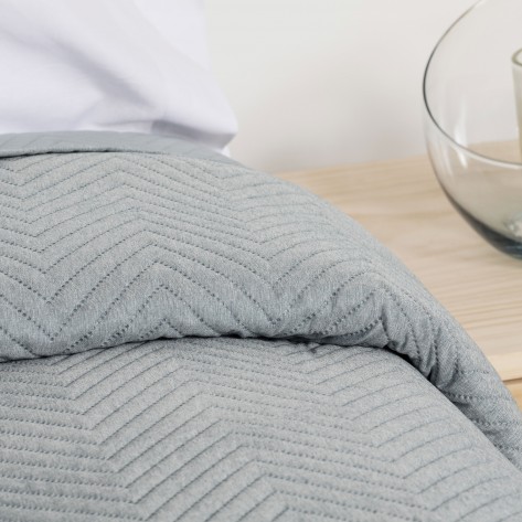 Colcha bouti lisa efecto desgastado