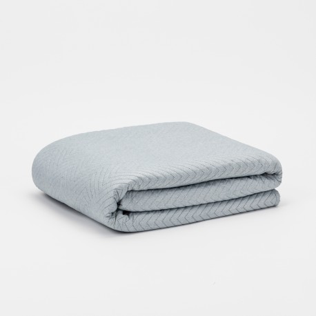 Colcha bouti lisa efecto desgastado