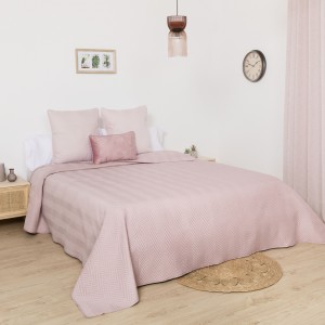 Colcha bouti lisa efecto desgastado