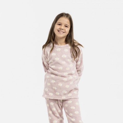 Pijama coral niña Lucero malva rosa