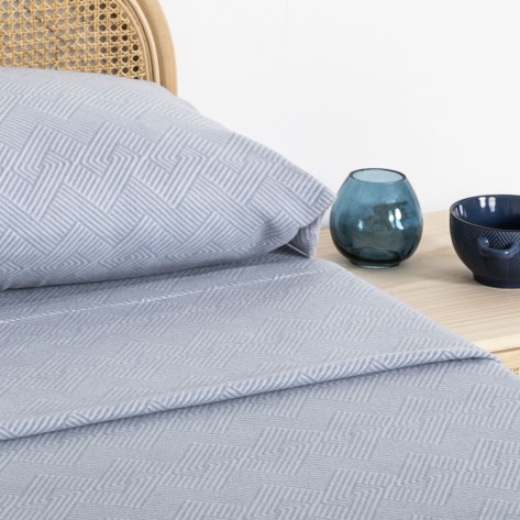 Juego de sábanas pirineo Oscar indigo