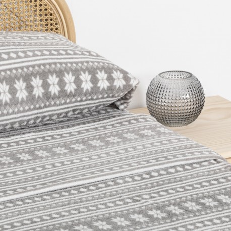 Juego de sábanas coralina Filipo gris