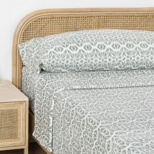 Juego de sábanas coralina Agatha verde tiffany