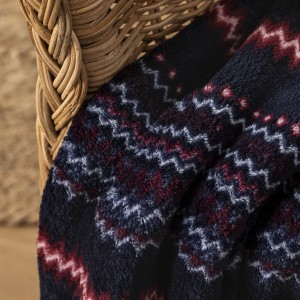 Manta coral Justino burdeos 2