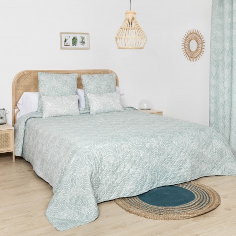 Colcha bouti Katy verde frances