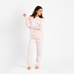 Pijama polar Oso polar rosa