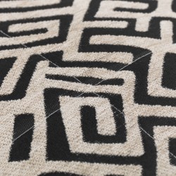 Colcha jacquard chenilla Arzai beige - negro - 120gr