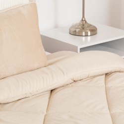 Edredón liso efecto desgastado