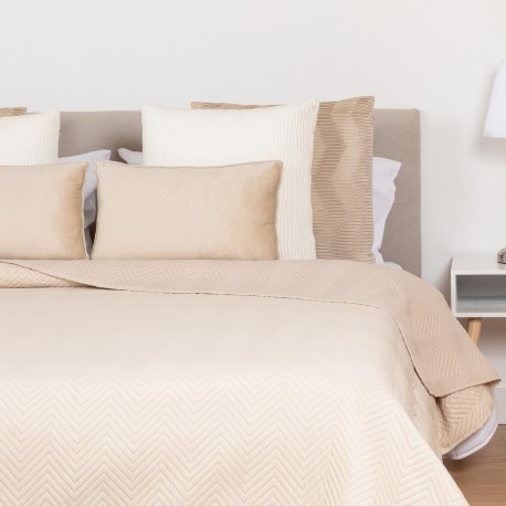 Colcha bouti lisa efecto desgastado