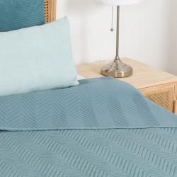 Colcha bouti lisa efecto desgastado