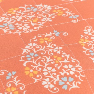 Cojín cuadrante Mariona teja 55x55 - funda + relleno 2