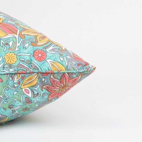 Cojín rectangular 30x50 Varenna verde - funda + relleno