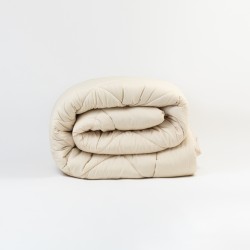 Edredón liso efecto desgastado