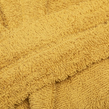 Albornoz capucha mostaza 450gr Unisex