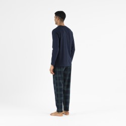 Pijama hombre franela Pinche azul marino