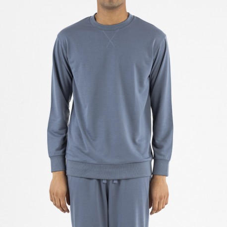 Conjunto deportivo largo hombre indigo