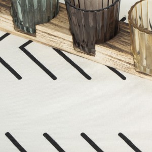 Camino de mesa algodón Almunzar negro 2