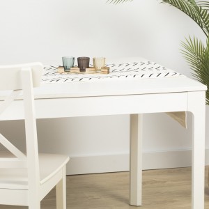 Camino de mesa algodón Almunzar negro