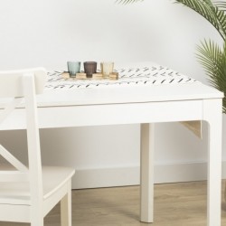 Camino de mesa algodón Almunzar negro