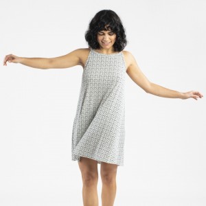 Vestido corto tirantes crepe Michelle verde frances