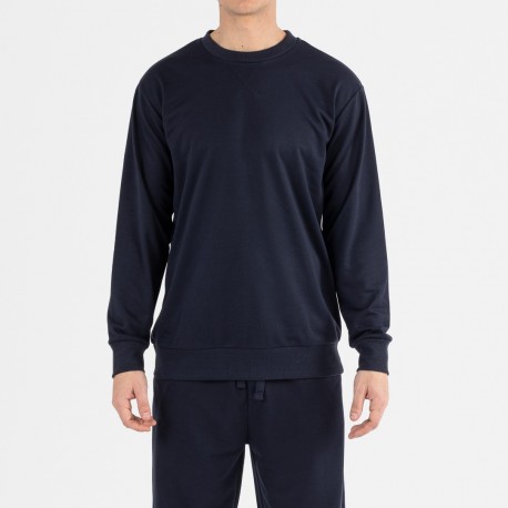 Conjunto deportivo largo hombre azul marino