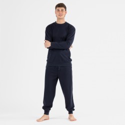 Conjunto deportivo largo hombre azul marino