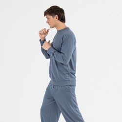 Conjunto deportivo largo hombre indigo