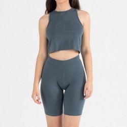 Conjunto deportivo culotte mujer verde azulado