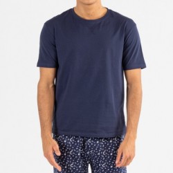Pijama hombre manga corta Yelco azul marino