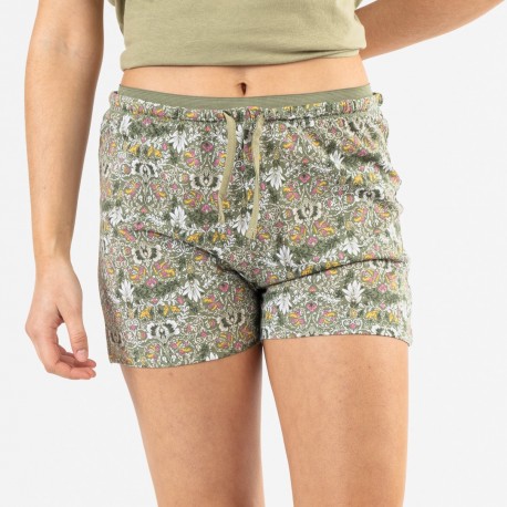 Pijama corto algodón Grinn verde