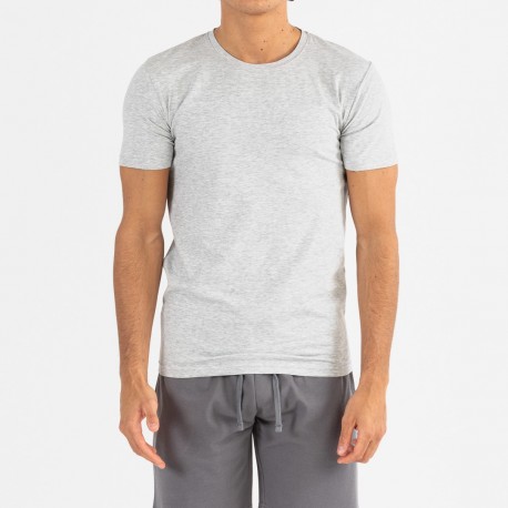 Conjunto deportivo corto hombre gris - marengo