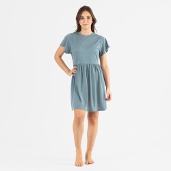 Camisón manga corta verde azulado