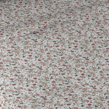 Juego de sábanas algodón Naia rosa